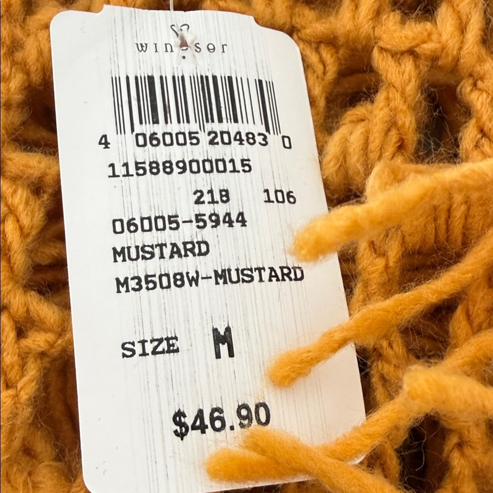 Windsor Mustard Fringed Cardigan - Picture 4 of 4